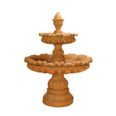 Murano two tier Cast Stone Outdoor Fountain Fountain Tuscan